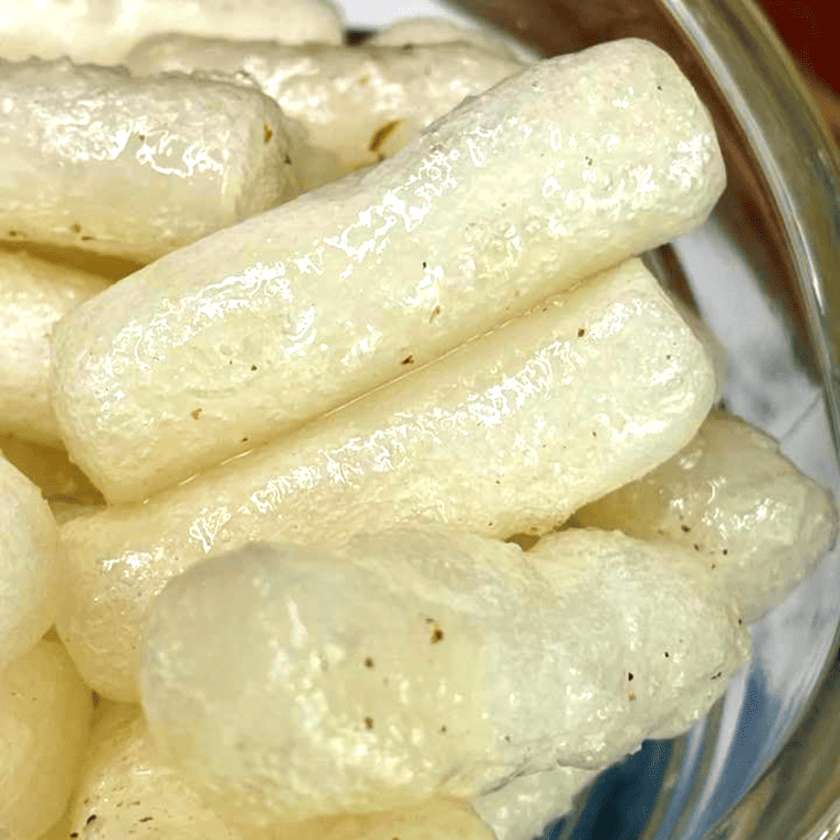 Close up of Easy Air Fryer Rice Cakes.