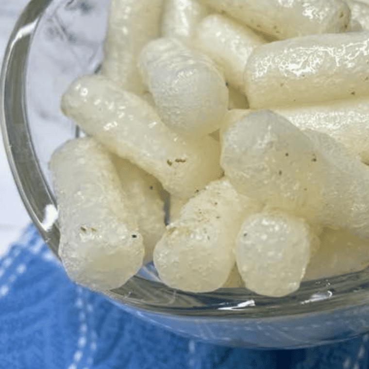 Golden, crispy Air Fryer Rice Cakes served on a plate, ready to enjoy.