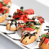 Air Fryer Strawberry Mascarpone Bruschetta