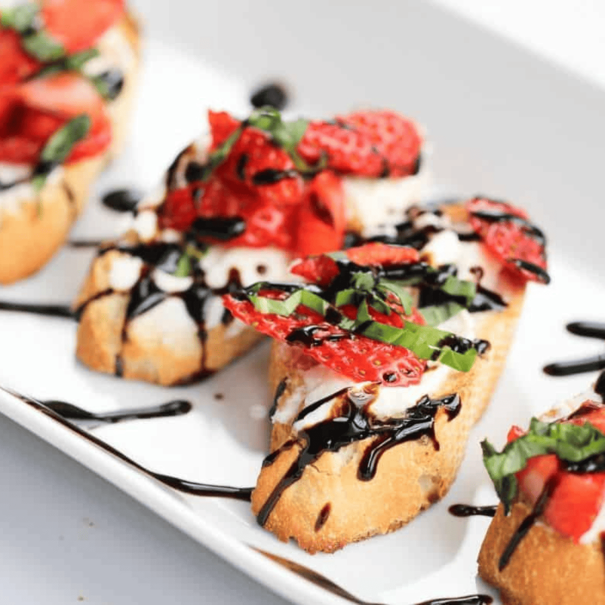 Air Fryer Strawberry Mascarpone Bruschetta
