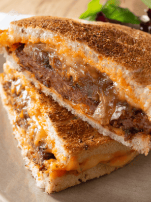 Air Fryer Waffle House Patty Melt