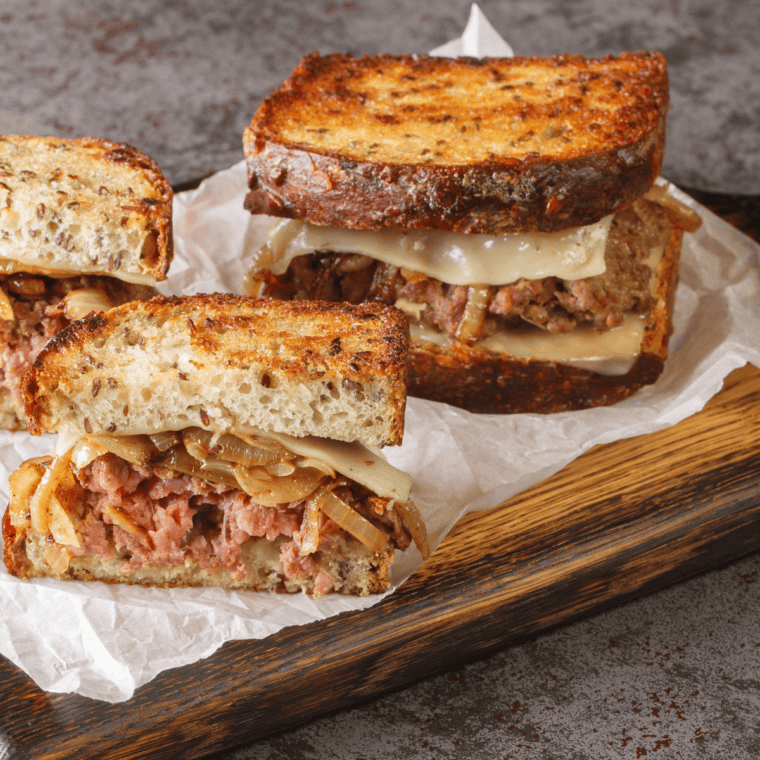 Air Fryer Waffle House Patty Melt