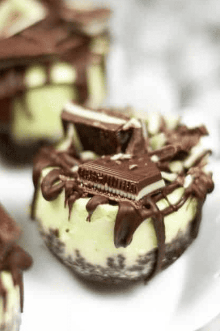 Instant Pot Andes Mint Cheesecake Bites