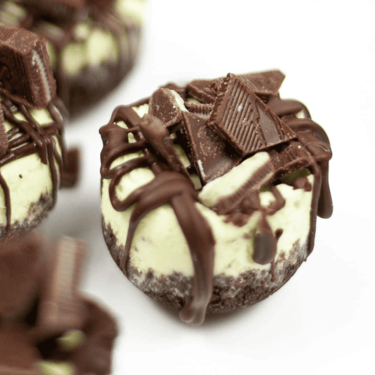 Instant Pot Andes Mint Cheesecake Bites