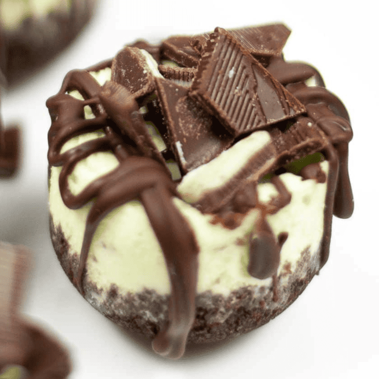 Instant Pot Andes Mint Cheesecake Bites
