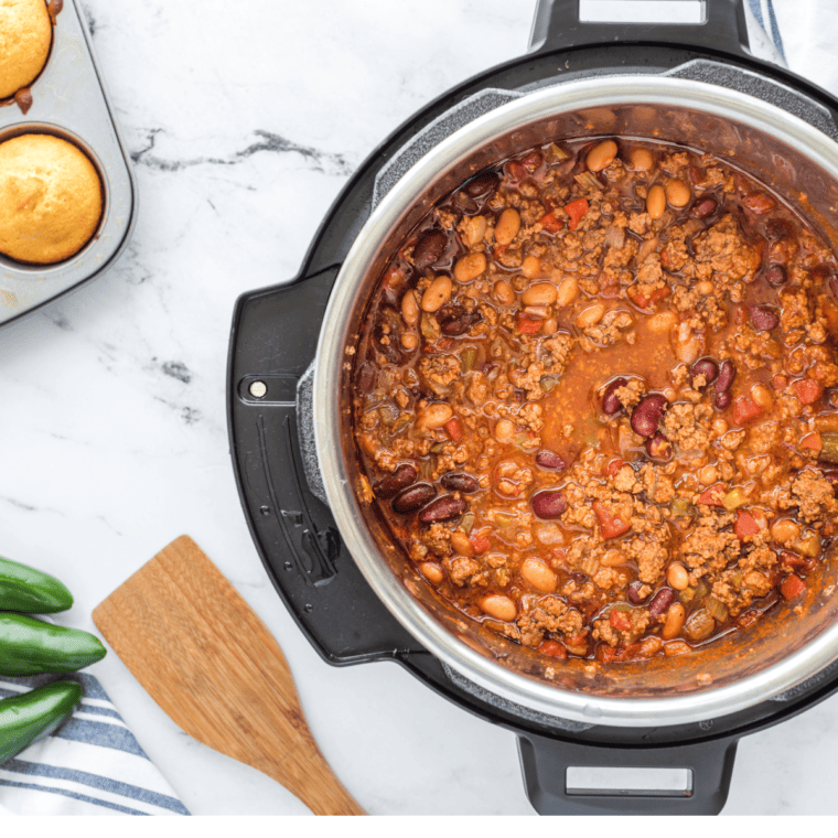 Delicious homemade Wendy's chili in the Instant Pot.