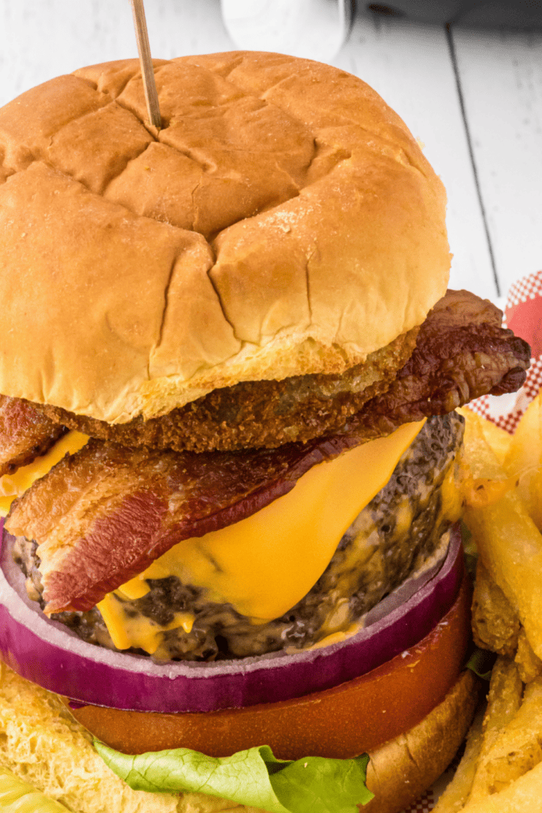 Reheat burger air fryer