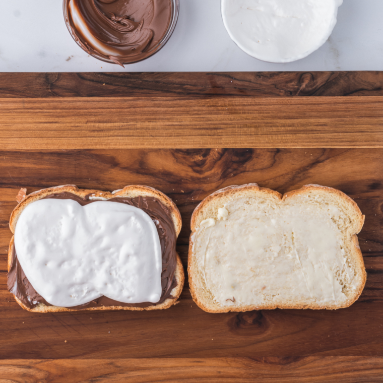 air fryer nutella fluffernutter