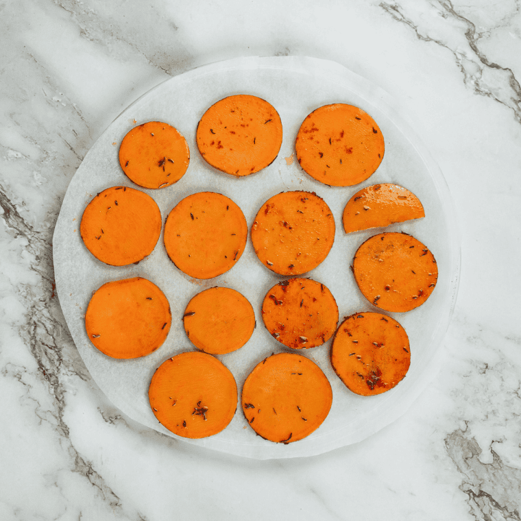 Air Fryer BBQ Sweet Potato Chips