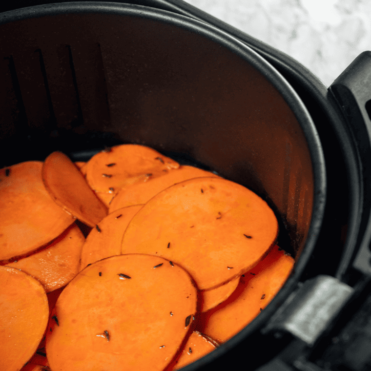 Air Fryer BBQ Sweet Potato Chips