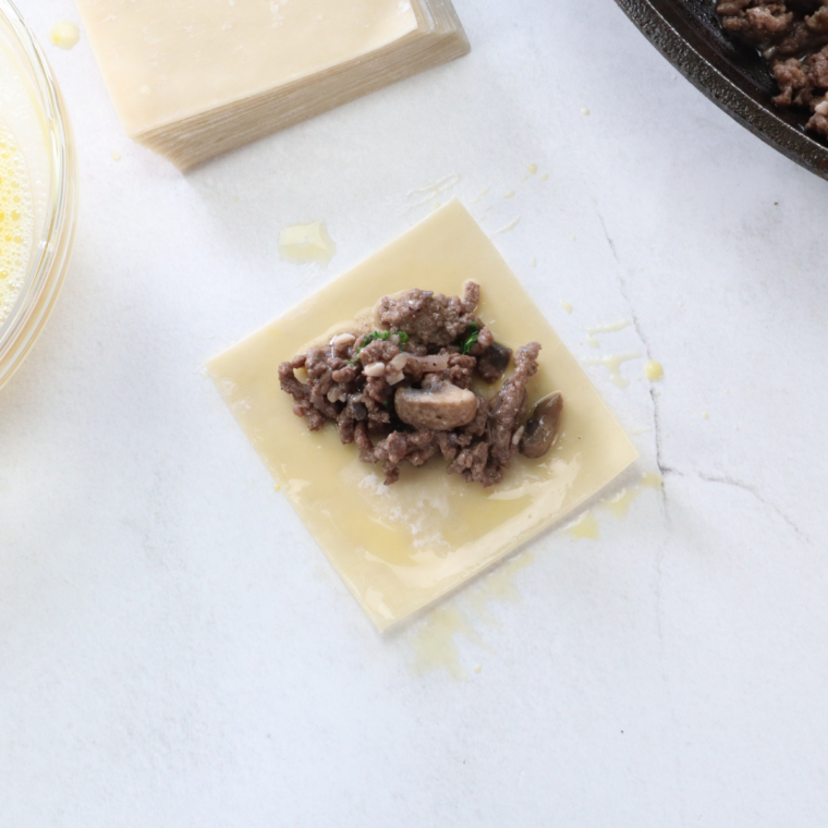 Air Fryer Beef Wellington Wontons