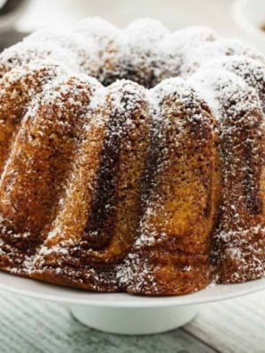Air Fryer Blueberry Bundt Cake