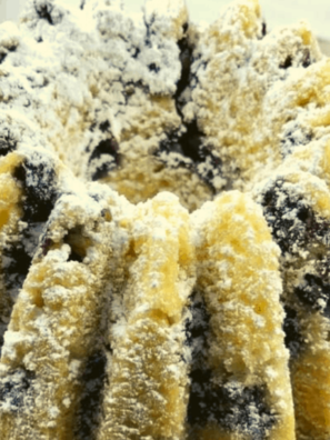 Air Fryer Blueberry Buttermilk Bundt Cake