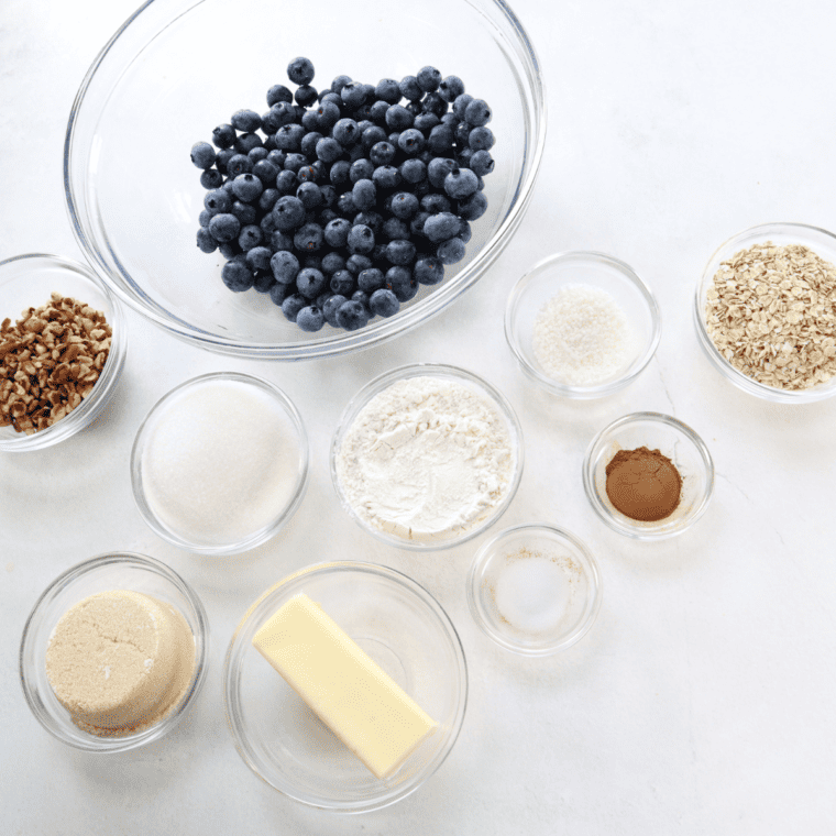 air fryer blueberry cobbler