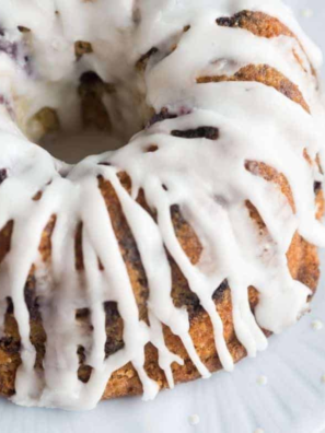 Air Fryer Blueberry Lemon Bundt Cake