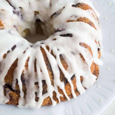 Air Fryer Blueberry Lemon Bundt Cake