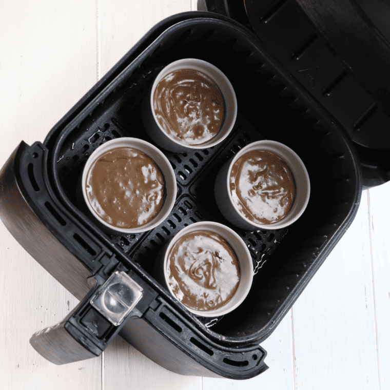 Air Fryer Chocolate Brownie Lava Cake