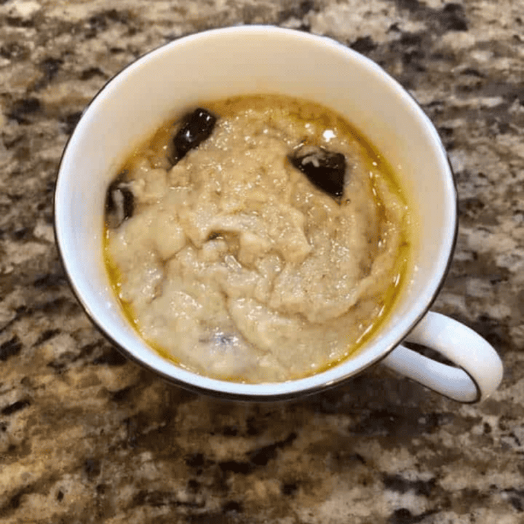 Air Fryer Chocolate Chip Mug Cake