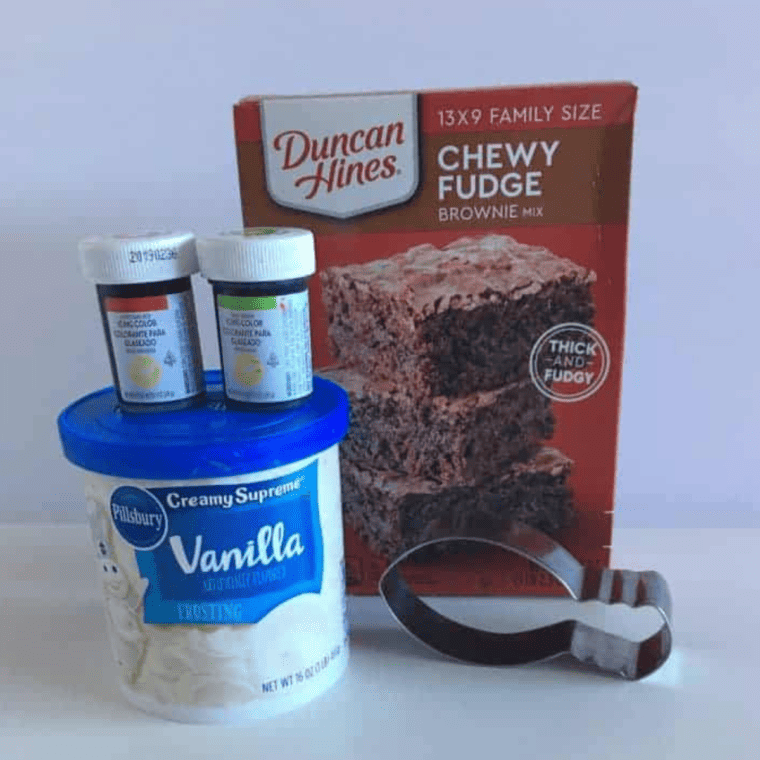 Air Fryer Christmas Light Brownies
