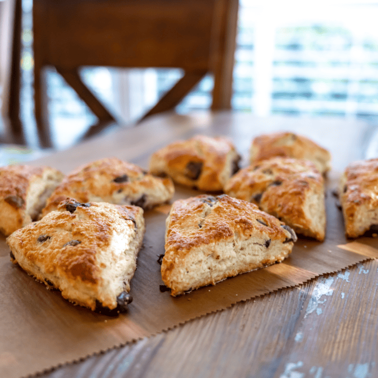 Air Fryer Cinnamon Chip Scones