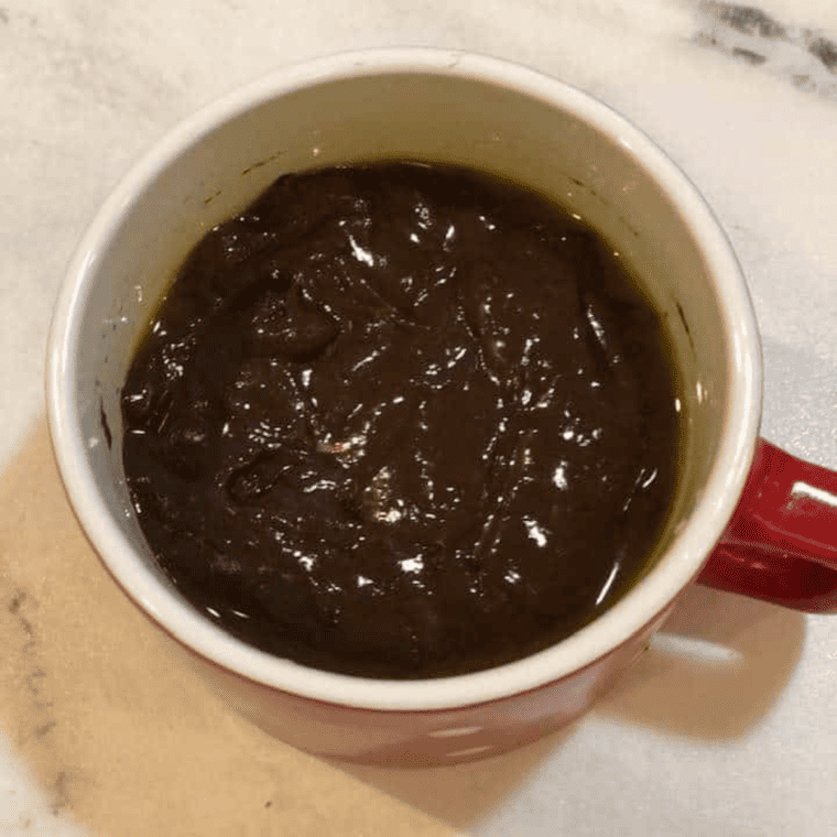 Air Fryer Eggless Chocolate Mug Cake