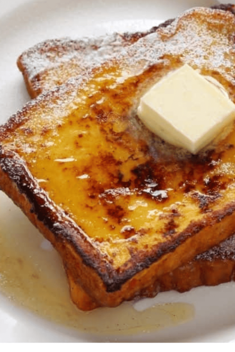 Air Fryer Eggnog French Toast