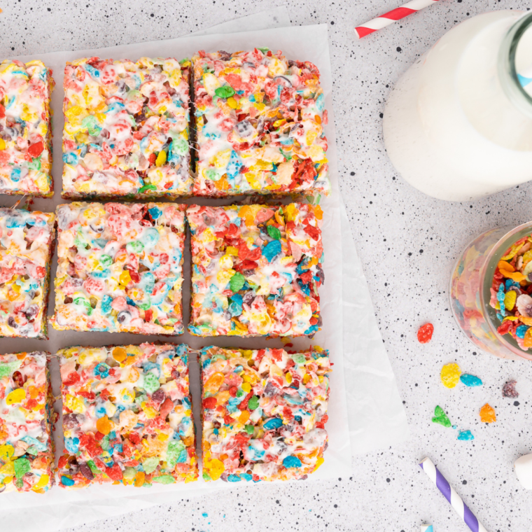 Air Fryer Fruity Pebbles Treats