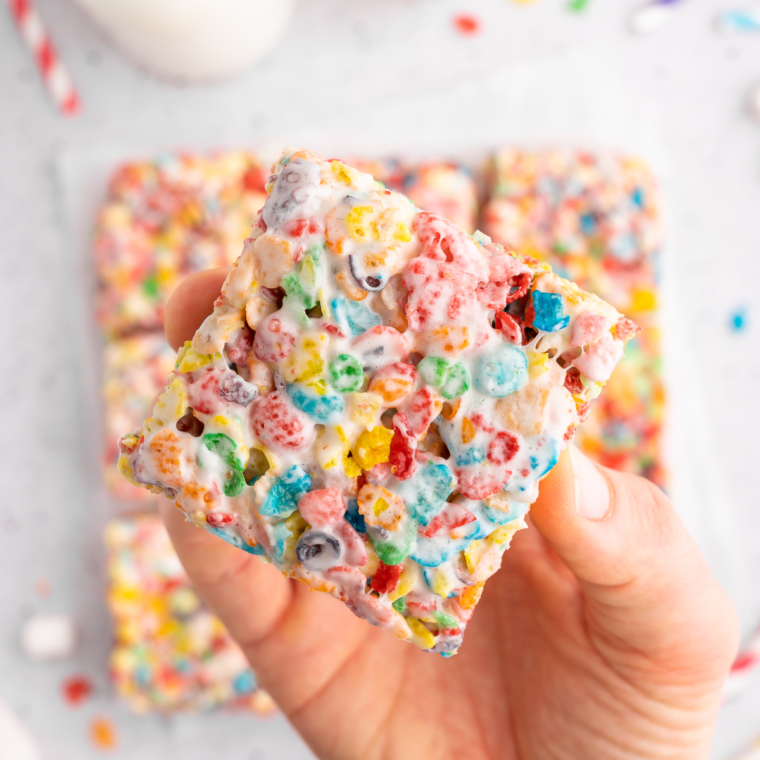 Air Fryer Fruity Pebbles Treats