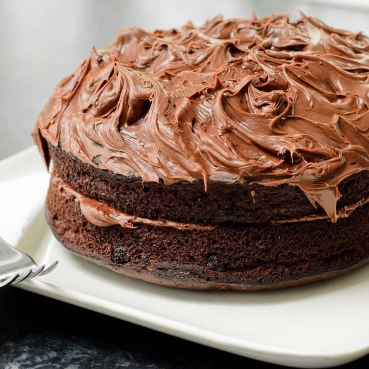 Air Fryer Homemade Devil's Food Cake