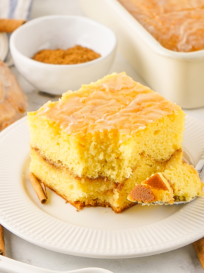 Air Fryer Honey Bun Cake