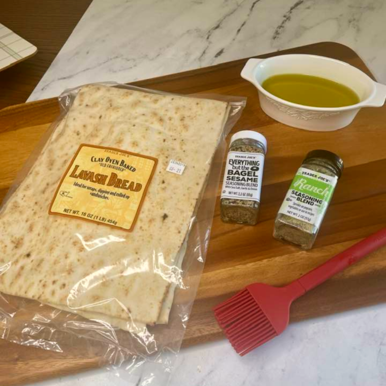 Air Fryer Lavash Crackers