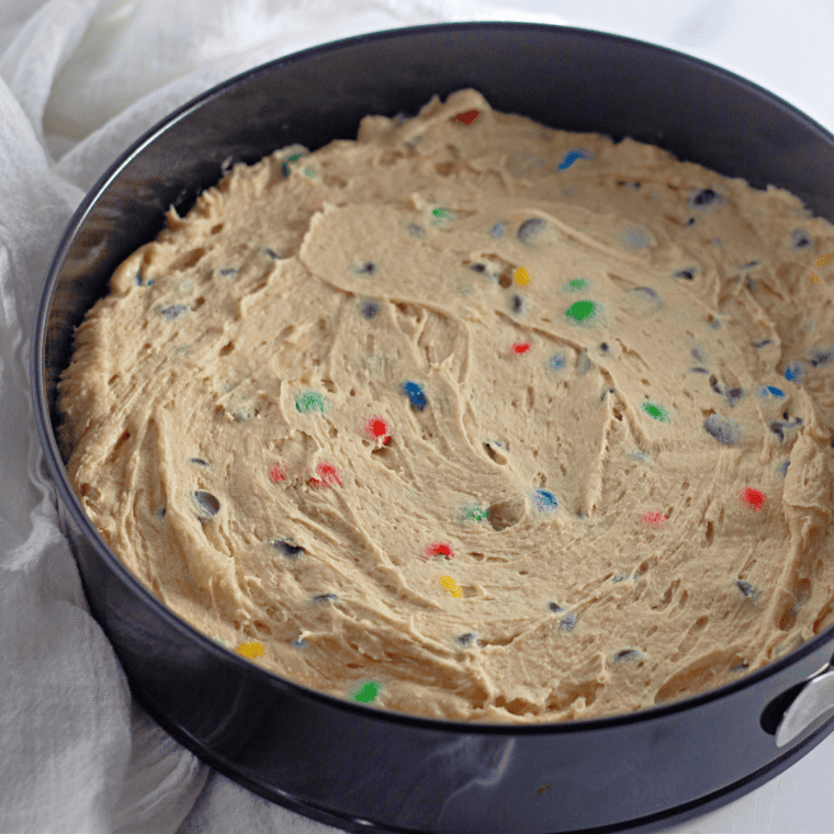 Air Fryer M&M Brownie Bars
