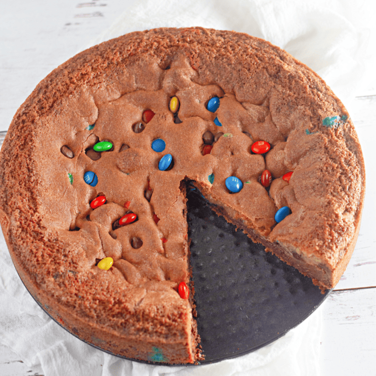 Air Fryer M&M Brownie Bars