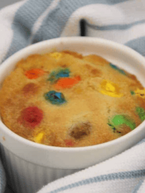 Air Fryer M&M Mug Cookie