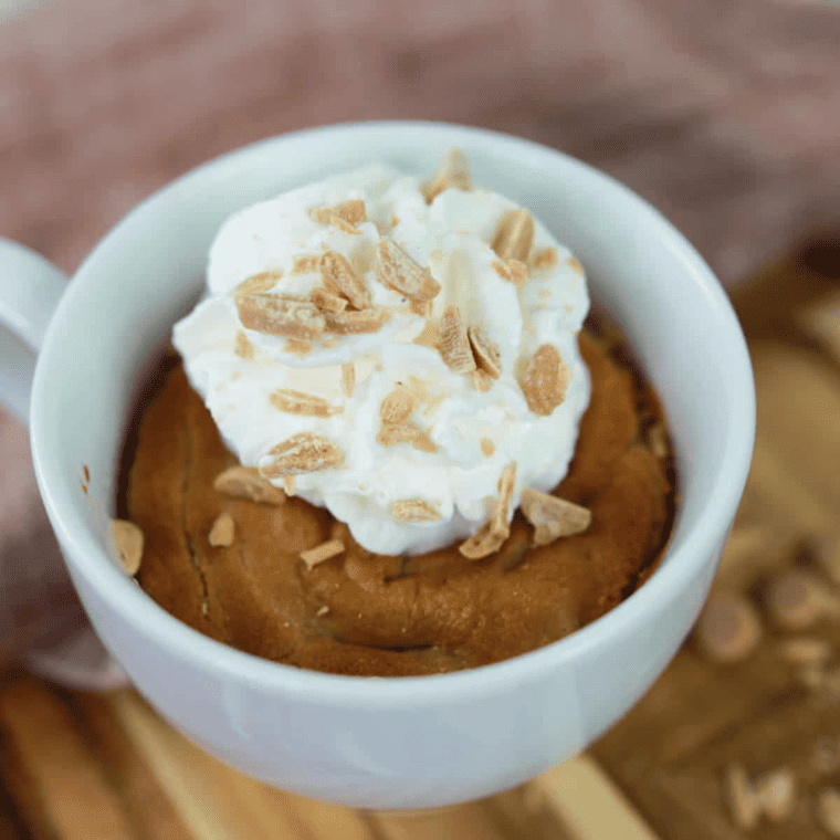 Air Fryer Peanut Butter Mug Cake