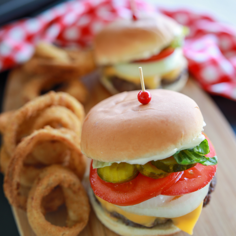 Air Fryer Smash Burgers