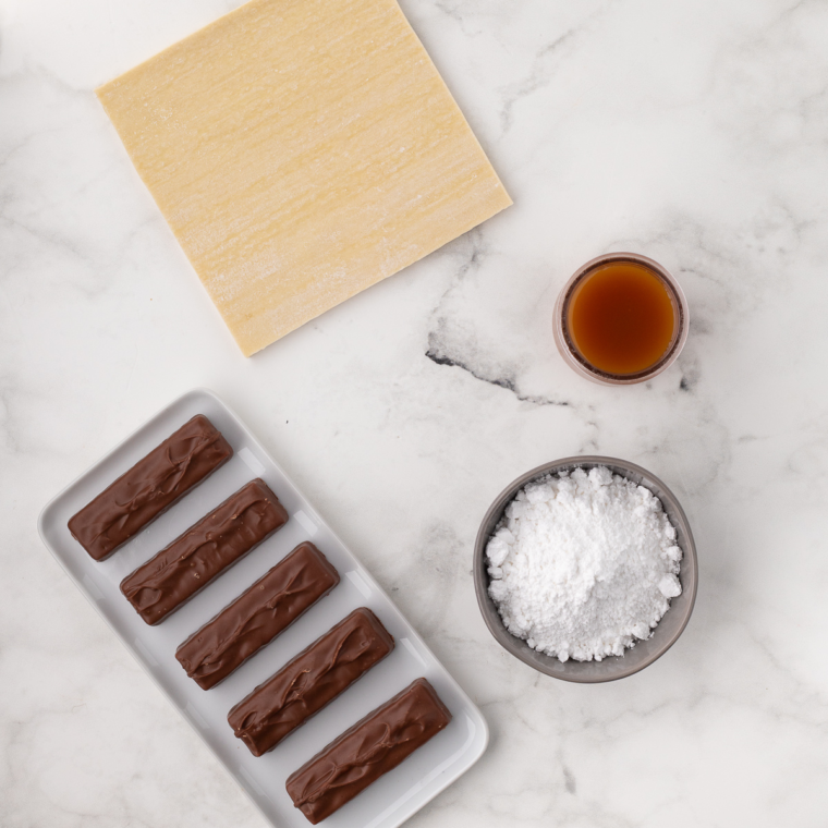 Air Fryer Snickers Egg Rolls