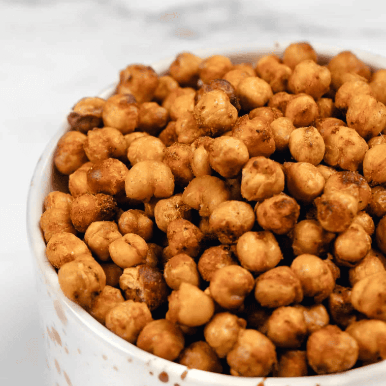 Air Fryer Spicy Roasted Chickpeas