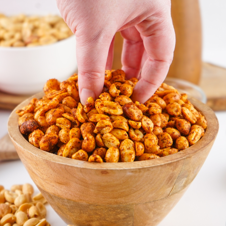 Air Fryer Spicy Peanuts