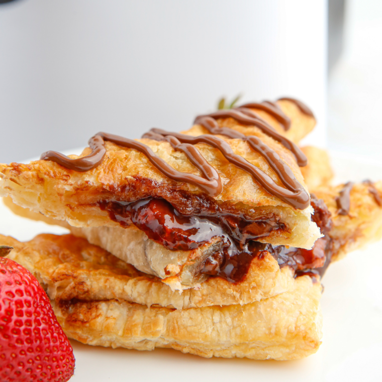 Air Fryer Strawberry Nutella Turnovers