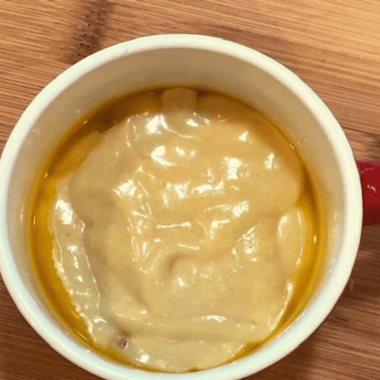 Air Fryer Vanilla Iced Mug Cake