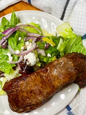 Air fryer bison steak