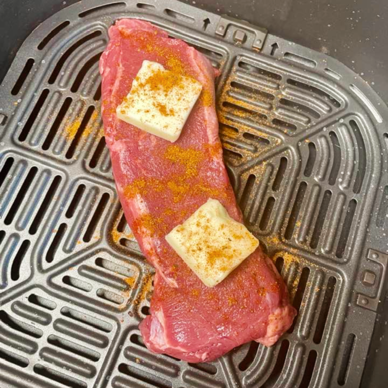 Air fryer bison steak