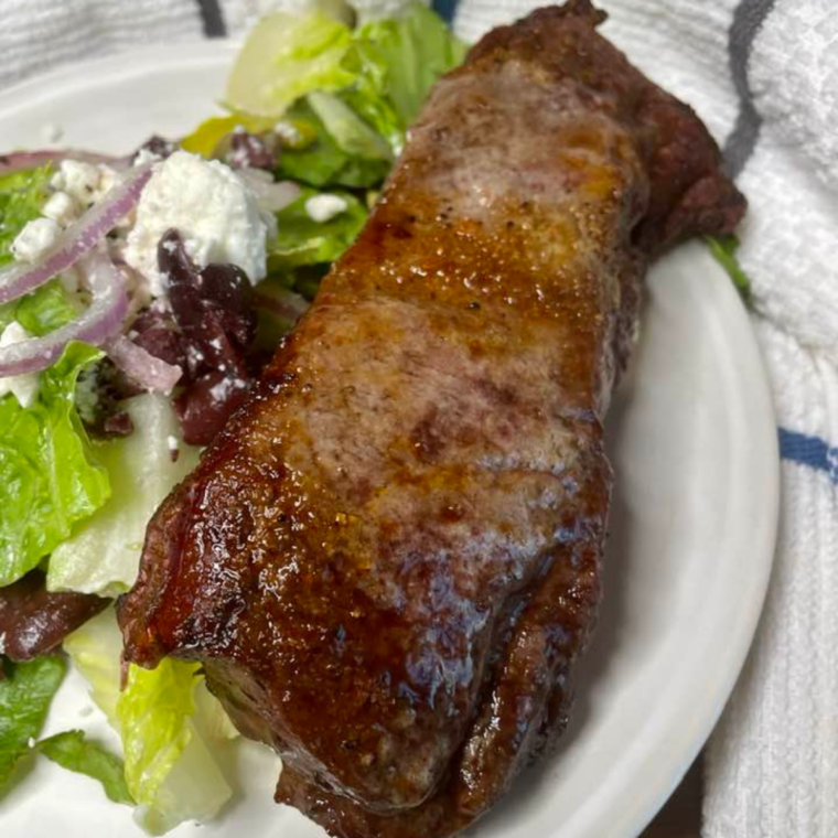 Air fryer bison steak