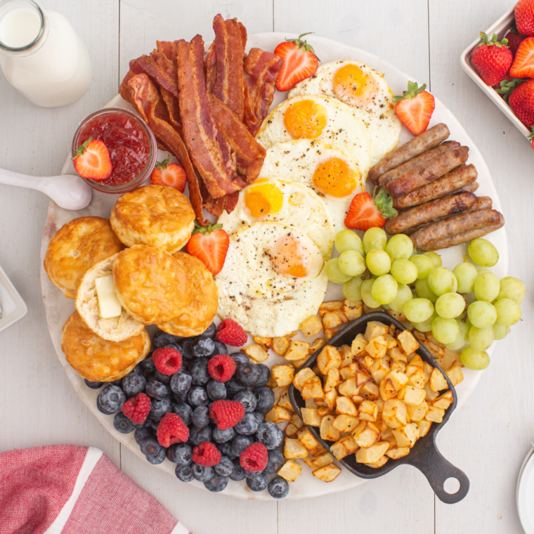 Air Fryer Breakfast Charcuterie Board