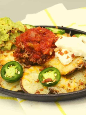 air fryer irish potato nachos