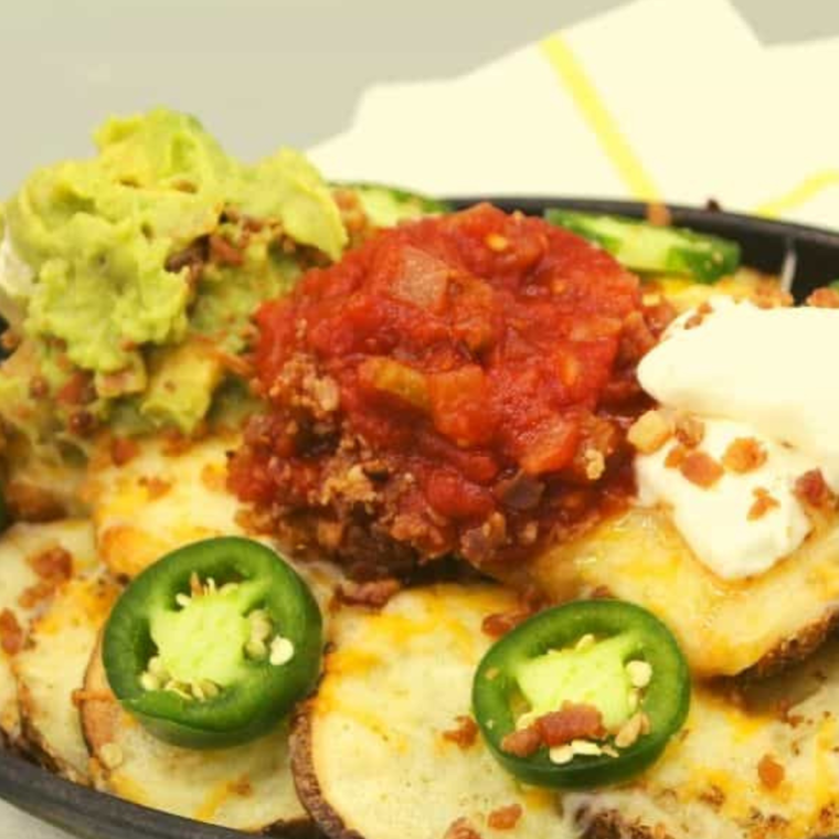 Air Fryer Irish Potato Nachos
