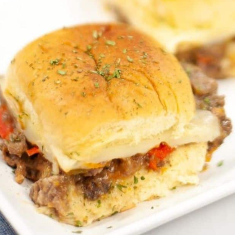 Instant Pot Philly Cheesesteak Sliders