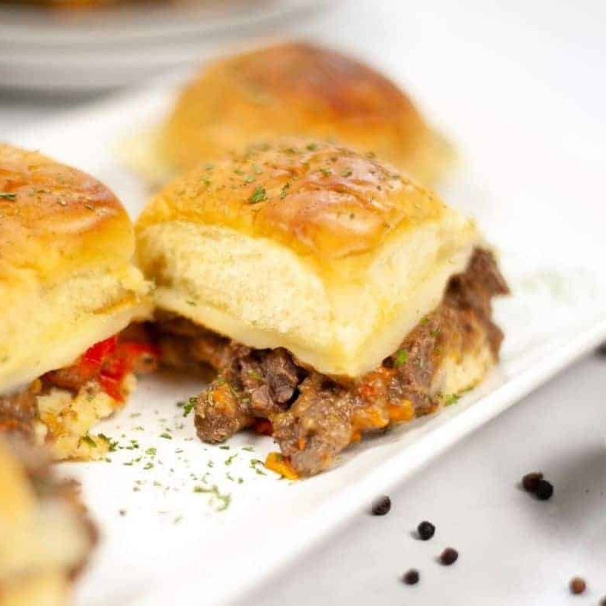 Instant Pot Philly Cheesesteak Sliders