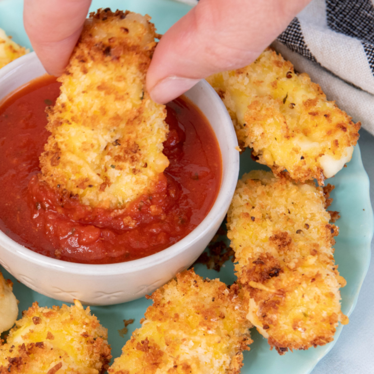 Air Fryer Low Carb Mozzarella Sticks